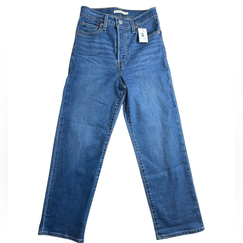 Levi's Blue Ribcage Straight leg Jeans